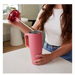 Pink Insulated Tumbler with Lid